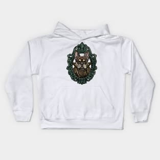 Dog Cameo: The Steadfast Bulldog Kids Hoodie